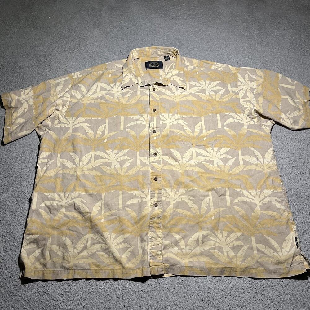 Vintage BD Baggies Shirt Mens 3X Hawaiian Rayon Short Sleeve Floral 90s Baggy